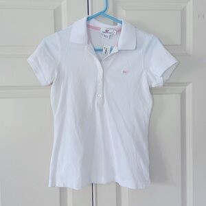 Vineyard Vine White Polo, Women’s Small